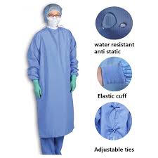 O.T Gown Cotton ( with water proof )